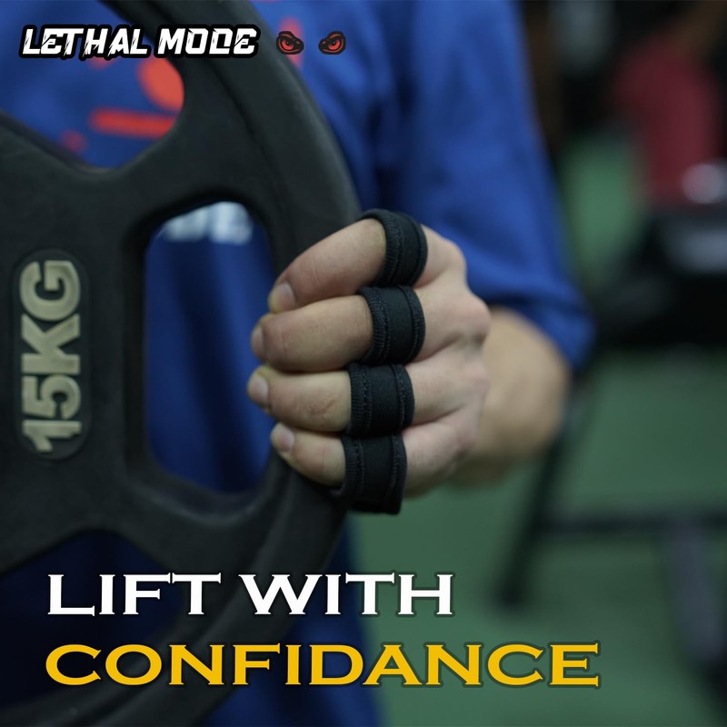 LETHAL MODE Rubber Gym Grips – Rubber Palm for Weight