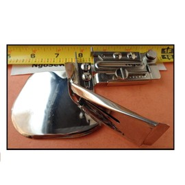 TOP Bottom Double FOLD BIAS Tape Binder Sewing Machine Attachment for Unfolded bias Tape fits Flat Bed Sewing Machines (Tape Size 1-7/8")