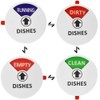VCRANONR Dishwasher Magnet Clean Dirty Sign Double Sided Strong Kitchen