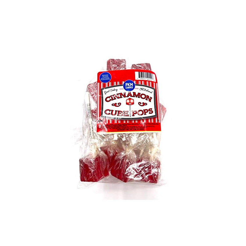PKM Candies - 12 CT OLD FASHIONED SQUARE Cube Lollipop