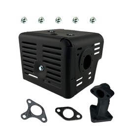 YAMAKATO 18310-ZE2-W61 GX390 GX340 Muffler Silenser Assembly W/Exhaust Manifold Pipe & Gasket for Honda & Clone 11HP 13HP 389cc Power Pressure Washer Engines