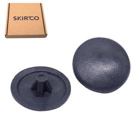 SKIR'CO (150 pcs) Pozi Screw Grey Cover Caps 12 mm Diameter, Pozidriv Head Clip On Plastic Covers, Screw Cover Caps RAL 7016 Colour