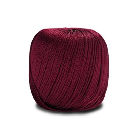 CIRCULO Encanto Slim Yarn 100% Viscosa - Lujo y Brillo - Hilo deportivo - 262 yardas, 3.5 oz - Color 3794 - Burdeos