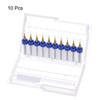 sourcing map 10pcs PCB Drill Bits 1/8" Shank 0.25mm Titanium