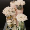 Cote Noire-Luxury Round 13 Rose Bud Bouquet Pink Blush