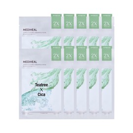 MEDIHEAL Derminogy Wrapping Mask Calming (Tea Tree X Deer) 0.9 fl oz (25 ml) x 10 Sheets