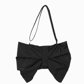unique bow purse for women, large black tote bag with zipper, novelty messenger bag for women trendy hobo crossbody bags, bow stuff gift for girl