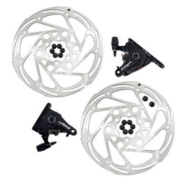 TRP Spyre-C Flat Mount Mechancial Disc Brake Set 160mm Rotors (Front+Rear), MH1821
