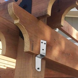 Bivethoi 20pcs Metal Z Angle Bracket, 0.7 Inch / 18mm Corner Mounting Shelf Brace with Screws, Furniture Bracket Fastener for Photo Frame