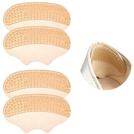UFYVPKS 4Pcs Gel Heel Grips for Ladies Shoes Anti-Slip Heel Cushion Pads, Heel Protectors for Prevent Slipping, Rubbing, Blisters, Foot Pain, and Improve Shoe Fit (Beige2, One Size)
