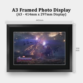HWC Trading Avengers Endgame Scene 1 Gifts Printed Signed Autograph Picture for Movie Memorabilia Fans - A3 Framed