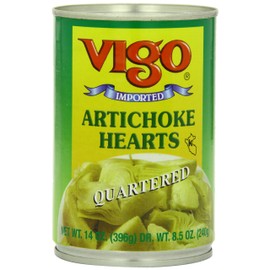 Vigo Quartered Artichoke Hearts, 14 Ounce (Pack of 12)