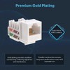 SATMAXIMUM RJ45 CAT6 Keystone Ethernet Wall Jack Punch Down Keystone