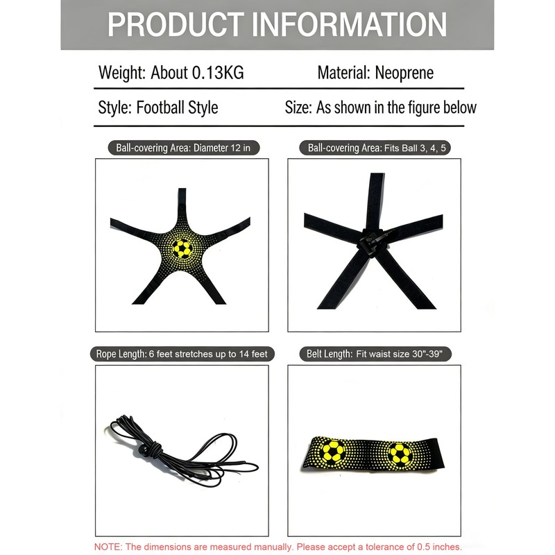 SUJAYU Soccer Training Equipment, Solo Trainer with Adjustable Belt, Fits
