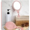 Espejo Vanidad De Mano Maquillaje Clásico Decorativo Viaje