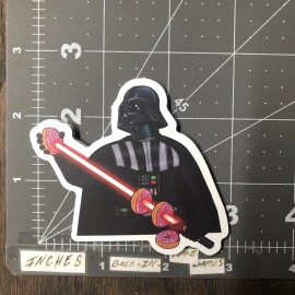 Darth Vader Donut Adult Humor Sticker For Skateboard Phone Guitar Ect New10