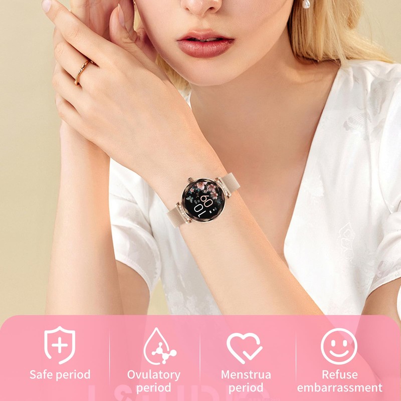 Welfiit Smart Watches for Women Android/iOS, IP68 Waterproof Fitness Tracker