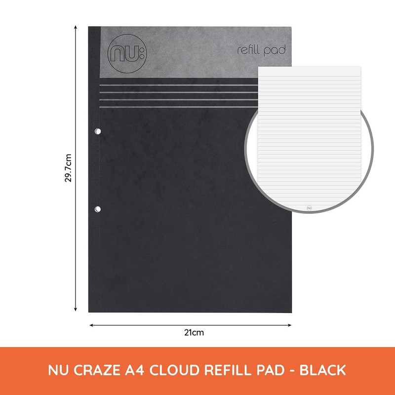 NU: Notebooks - Craze Cloud Range - Refill Pad -