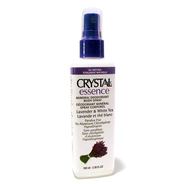 Crystal Essence Deodorant Spray, Lavender & White Tea, 4 oz