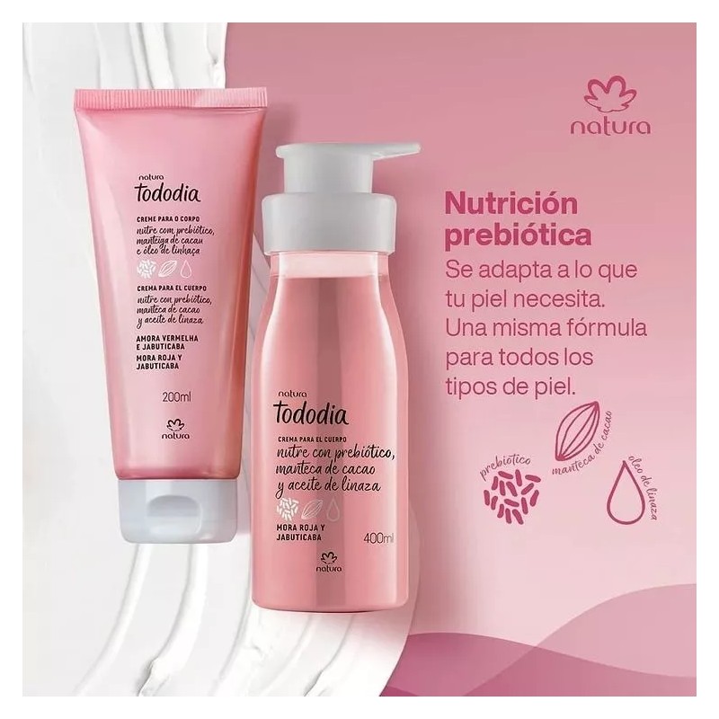 Natura Crema Para El Cuerpo Mora Roja Y Jabuticaba -