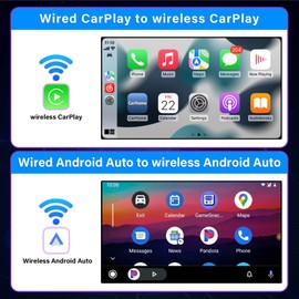 2-in-1 Wireless CarPlay & Android Auto Adapter: Seamless Wireless Integration for Cars with OEM Wired Systems