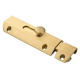 1 Piece Thick Pure Brass Sliding Barrel Door Bolt Heavy Gate Security Lock Latch Dumb Gold