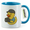 Huuraa Cup Media Design Rubber Duck Gift Cup Blue 330ml