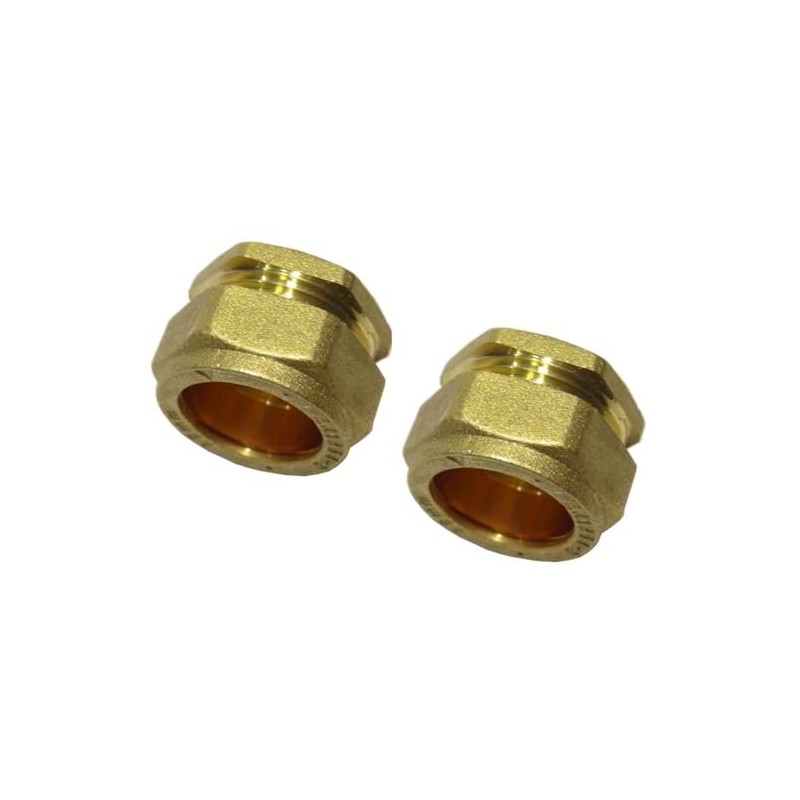 hep® 15mm Brass Compression End Cap Stop End WRAS Approved