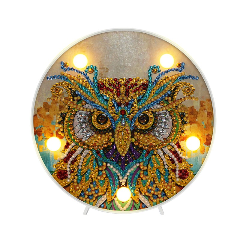 Diamond Painting Decoration Light LED Hand Made Decorative Night Lamp