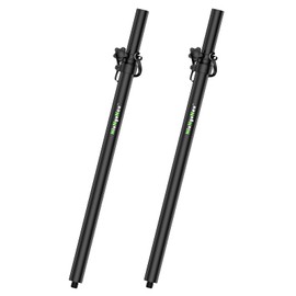 NiuNyuNeu Set of 2 Speaker Poles for Subwoofer 30"-48" Height Adjustable Fits M20 Threaded Mount Subwoofer