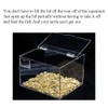 Odinest Clear Acrylic Hinge Transparent Folding Lightweight 65x42mm Crystal Plastic