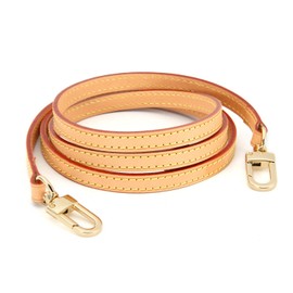 Senral Long Vachetta Leather Strap 100/110/120/130/140 cm Slim Shoulder Strap for Favorite MM Pochette Accessories Small Pouch