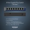 NETGEAR 8-Port Gigabit Ethernet Plus Switch (GS108E): Managed, Desktop or