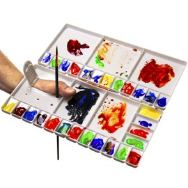 Workhorse Artist's Portable Large White Watercolor Paint Palette Case