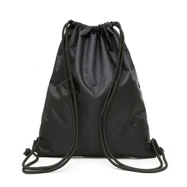 kuou String Swim PE Bag, Sport Gym Sack Drawstring Bag Waterproof Drawstring Sport Bag with Outside Zipper for Sports Beach Holidays Swimming Travel(19.68x16.53 Inch, 50x42 CM, Black)