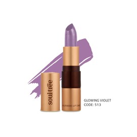 SoulTree Ayurvedic Lipstick - Glowing Violet 513, 4gm