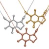 Serebra Jewelry (SJ) Caffeine Molecule Pendant with Necklace | All