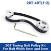 Zyaobei-Timing Pulley 2M/2GT 20Teeth 40Teeth Synchronous Timing Pulley Belt Bore5-12mm
