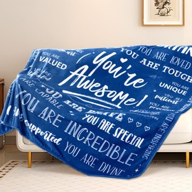 standhustle Get Well Soon Gifts for Men Male After Surgery Blanket for Man You Are Awesome Hosital Soft Throw Blanket 50" X 60" Inspirational Thinking Of You Feel Better Present for Boys