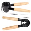 Kioiner Nutcracker Tool, Heavy Duty Nutcracker with Wood Handle, Multifunctional