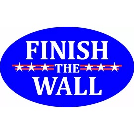 TRUMP BORDER FINISH THE WALL ILLEGAL IMMIGRATION 2020 DECAL WINDOW BUMPER