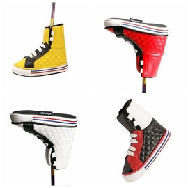 Golf Headcover Putter Cover Pin Fit Scotty Cameron Odyssey Cute Shoes (Yellow)