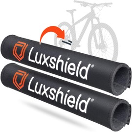 Luxshield Chainstay Protector 2 pack Neoprene, Chain Guard, Bike Frame Protector, 20 cm x 12 cm, Black