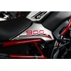 Tankpad Motorcycle Sticker Decal Compatible with Kawasaki Z900 Red Silver