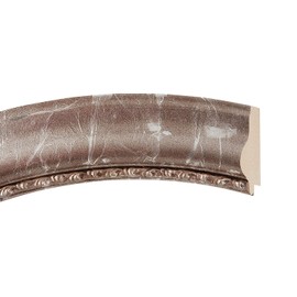 OVALCREST Oval Beveled Wall Mirror for Home Decor - Chicago Style - Champagne Silver - 21x25 Outside Dimensions