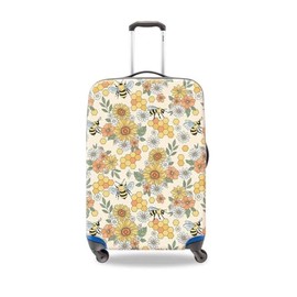 fonefunshop Kofferbezug, schützende Haut, Gummizug, Honigbiene, 73,3 x 81,3 cm, Größe XL, gelb, M, Kofferhülle