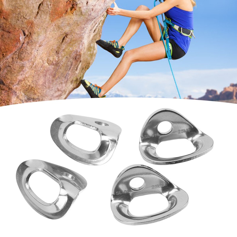4 Pair Climbing Hanger Stainless Steel Wear Resistant High Load