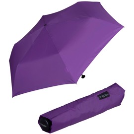 Doppler Zero 99 Pocket Umbrella Only 99 grams Stable Windproof Umbrella 21 cm, Royal Purple, One Size