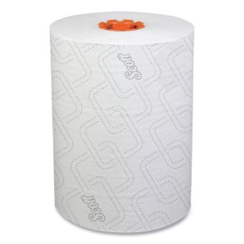 Scott 47035 8" x 580' 1-Ply Slimroll Towels - Orange Core/White (6/CT) New