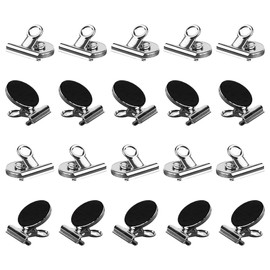 20 Pack Fridge Refrigerator Magnets, Strong Magnetic Clips for Whiteboard, Office, Locker, Photo Displays, Heavy Duty Magnetic Clips
